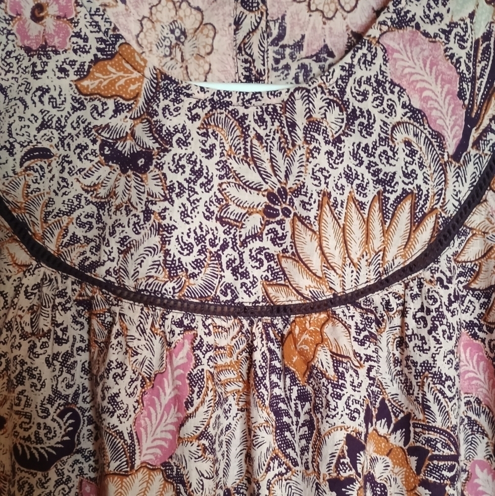 Madewell Yoked Puff Sleeves Top In Ball Bloom - Picture 7 of 9